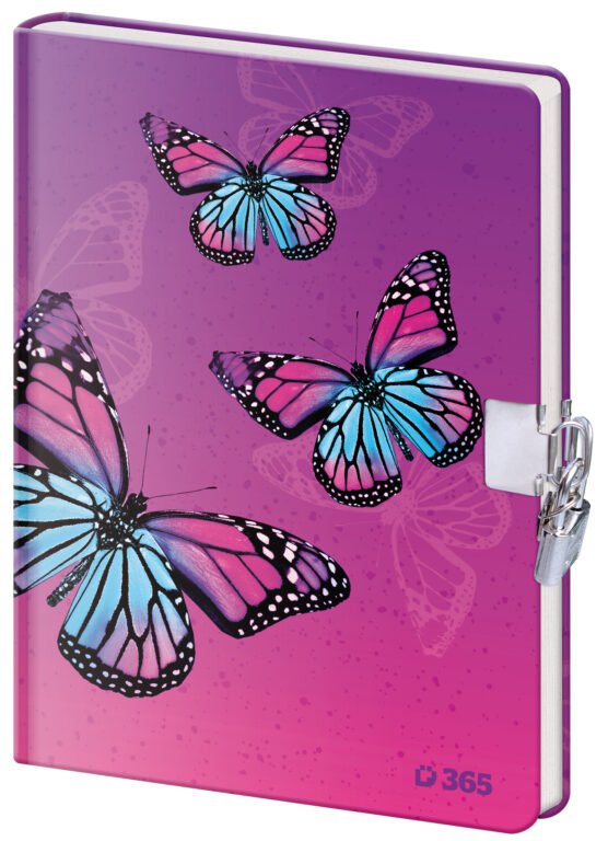 Notebook for Children - Notebook for Children with Lock -  Butterfly