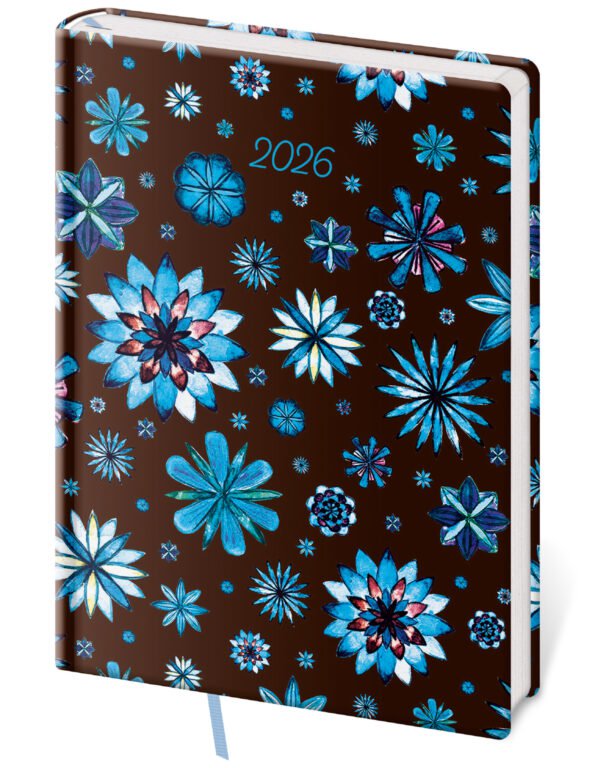 PRINT POP (matná koženka) - Denní diář A5 Vario Lyra Nocturno