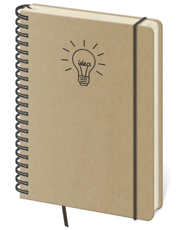 Notebook for Children - Notebook Twin dot grid L Idea brown
