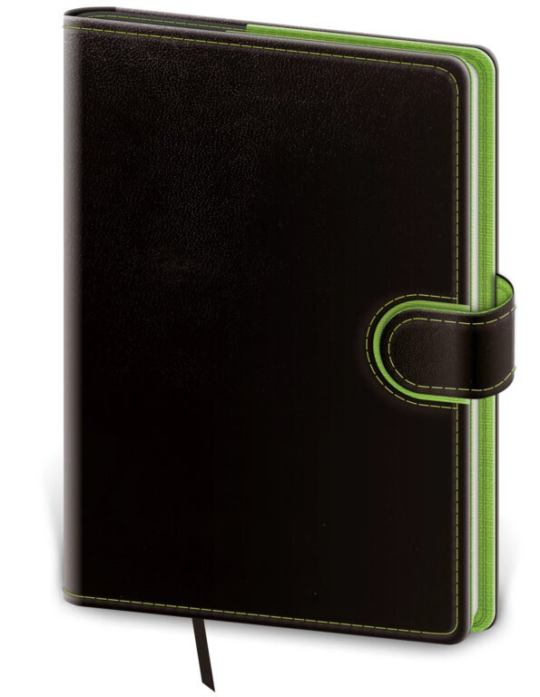 Notebook for Children - Notebook Flip M lined black/green
