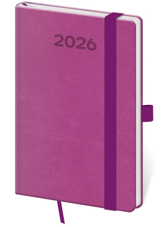 Kapesní koženkové diáře - Kapesní diář Print Pop fialový