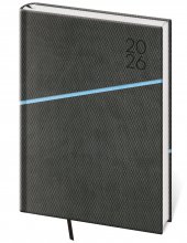 Denní diář A5 Grife šedo/modrý