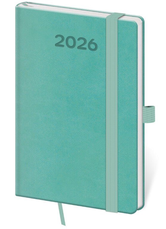 Kapesní koženkové diáře - Kapesní diář Print Pop světle zelený