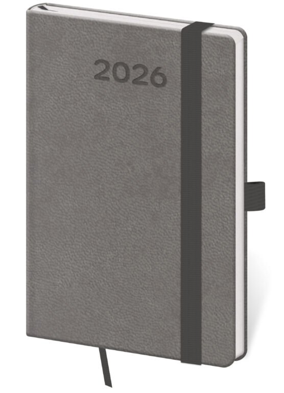 Kapesní diář Print Pop šedý