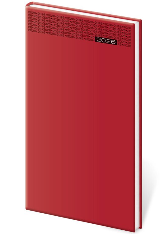 Kapesní koženkové diáře - Kapesní diář Gommato červený