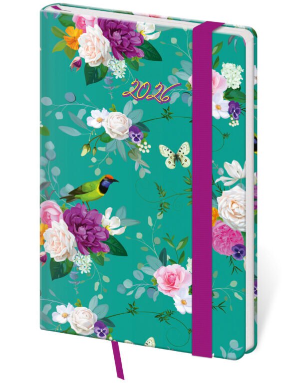 Kapesní diář Vario Romance s gumičkou