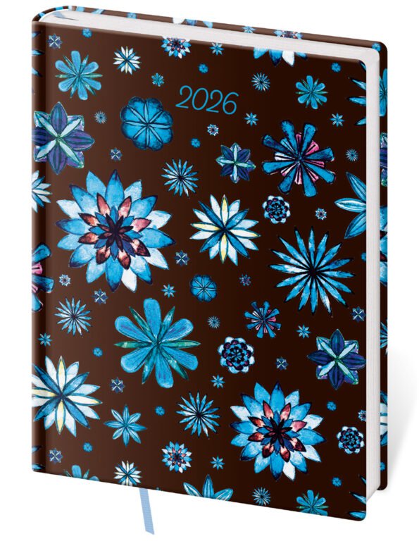 PRINT POP (matná koženka) - Denní diář B6 Vario Lyra Nocturno