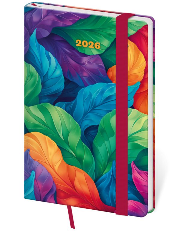 Kapesní koženkové diáře - Kapesní diář Vario Tropical s gumičkou