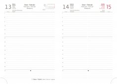 Diáře 2026, plánovací diáře - Denní diář A5 Grife šedo/červený