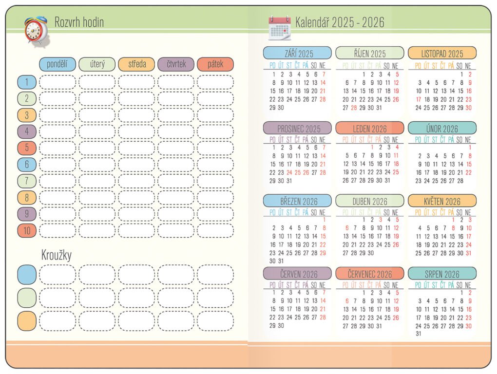 Diáře 2026, plánovací diáře - Školní diář STUDENT Game Over 2025/26 - české kalendárium