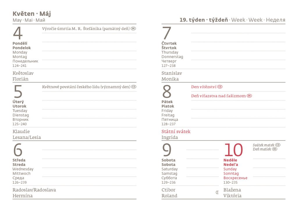 Diáře 2026, plánovací diáře - Kapesní diář A7 Vario Lyra Eclipse