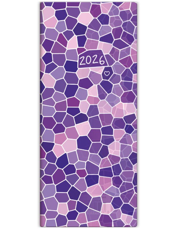 Kapesní koženkové diáře - Měsíční diář Napoli design 1