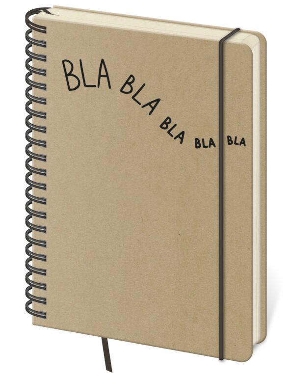 Notebook for Children - Notebook Twin dot grid L Bla bla brown
