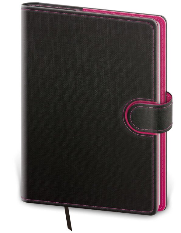 Notebook for Children - Notebook Flip L lined anthracite/magenta