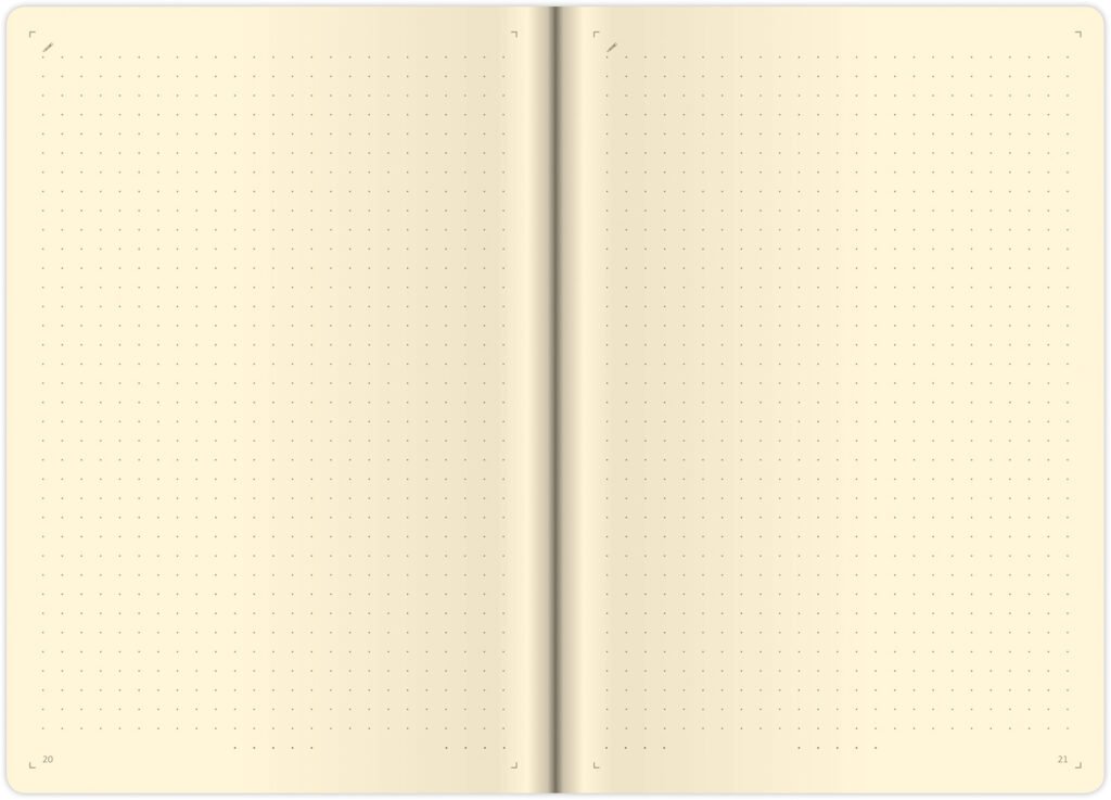 Notebooks - Notebook Double Black L dot grid