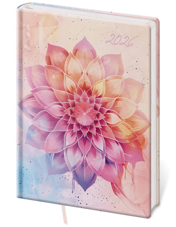 PRINT POP (matná koženka) - Denní diář A5 Vario Lyra Aura