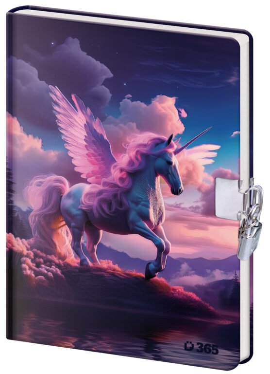 Notebooks - Notebook for Children with Lock -  Unicorn