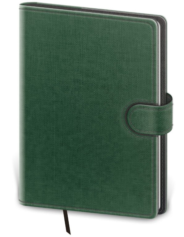 Denní diář B6 Flip zeleno/šedý