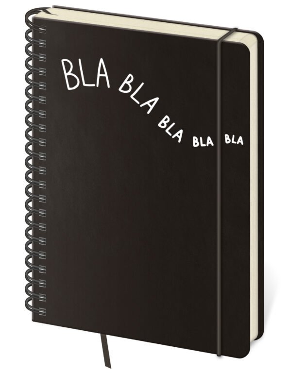 Notebook for Children - Notebook Twin lined L Bla bla black