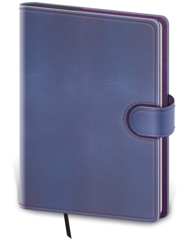 PRINT POP (matná koženka) - Denní diář A5 Flip Double Violet