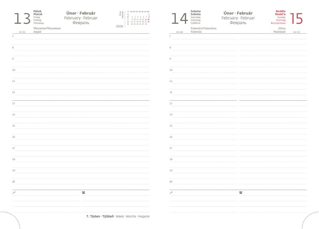 FLIP (s vyměnitelnou náplní) - Denní diář A5 Flip hnědo/capuccinový