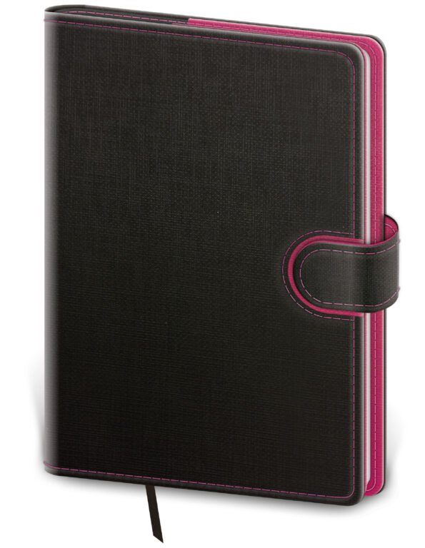 Týdenní diář A5 Flip antracit/magenta