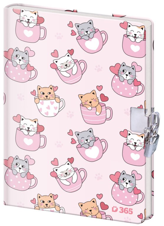 Notebooks - Notebook for Children with Lock -  Cats