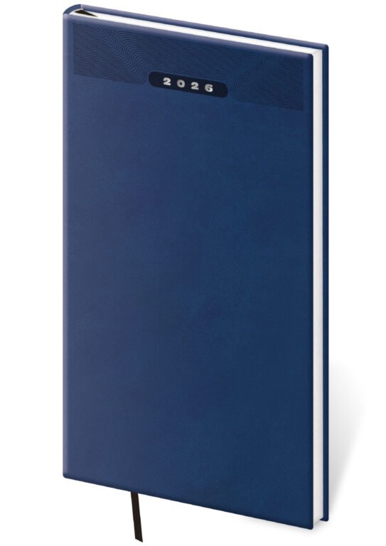 Kapesní koženkové diáře - Kapesní diář Print Classic modrý