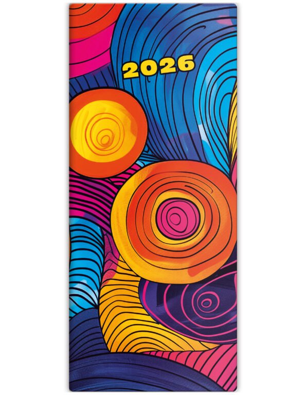 Kapesní koženkové diáře - Měsíční diář Napoli design 4