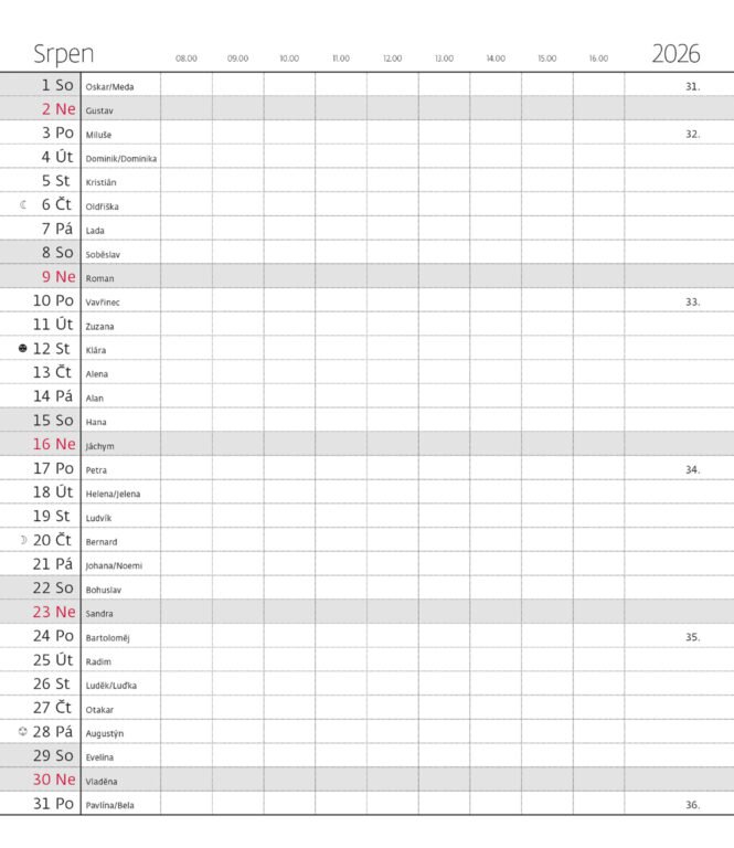 Diáře 2026, plánovací diáře - Měsíční diář Napoli design 4