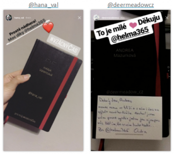 Motivační diář Deník 365 START v rukách osobností z Instagramu