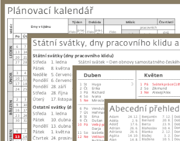 Kalendáře ke stažení v pdf a k tisku