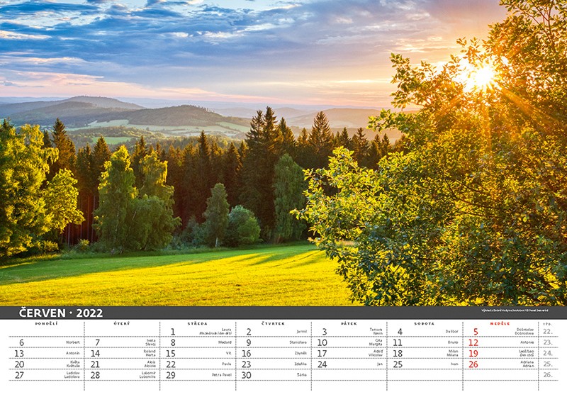 Nástěnné jmenné kalendáře